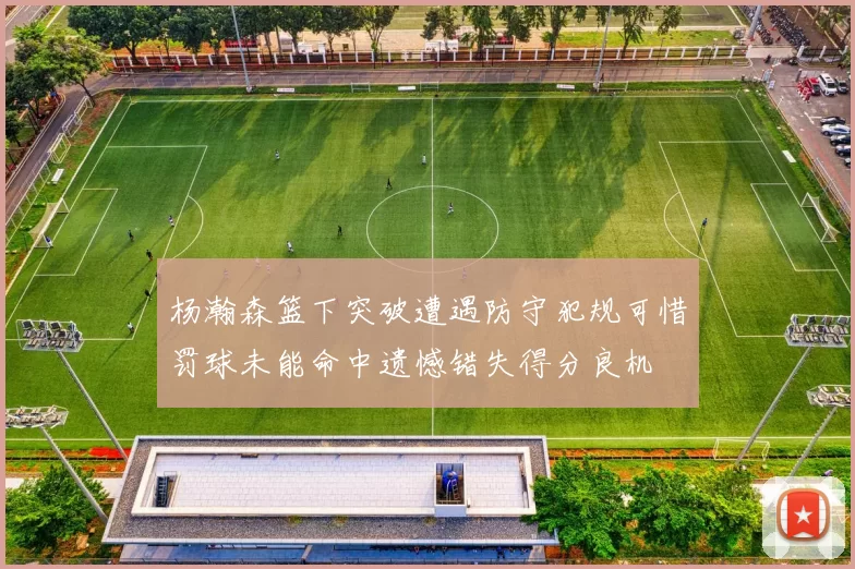 杨瀚森篮下突破遭遇防守犯规可惜罚球未能命中遗憾错失得分良机